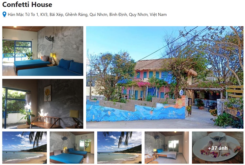 Confetti House - Homestay Quy Nhơn đáng trải nghiệm.