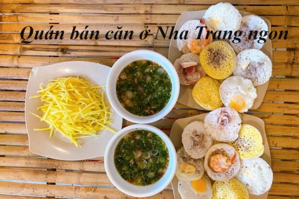 Quán bánh căn Nha Trang ngon, bánh căn hải sản ở Nha Trang.