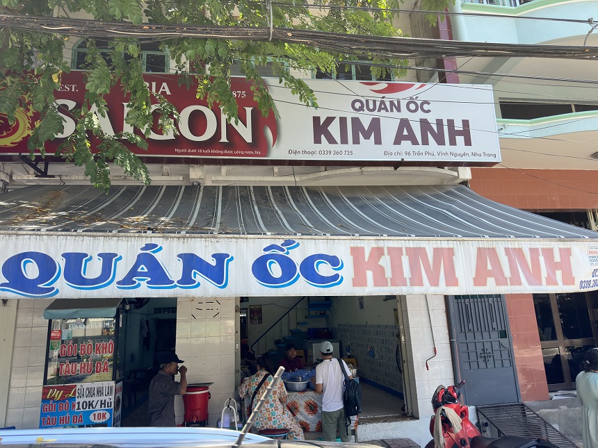 Review quán ốc Kim Anh Nha Trang có món gì ngon, giá ra sao.