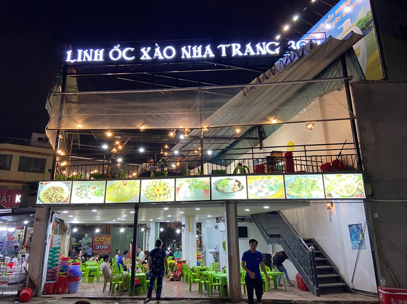 Ốc xào Linh Nha Trang.