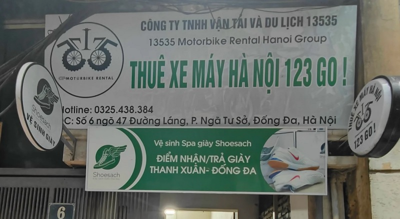 Thuê xe máy Hà Nội 123 Go.