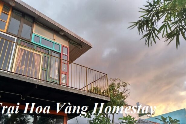 Review Trại Hoa Vàng Homestay Phú Yên, giá phòng, tiện nghi.